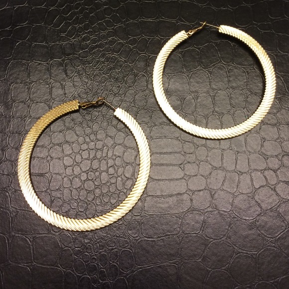 Gold tone hoops