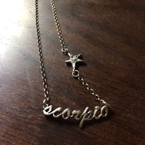 Sterling silver Scorpio necklace