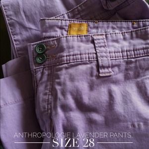 Anthropolgie lavender pants