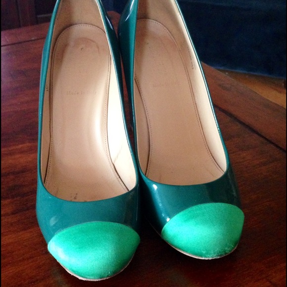 Jcrew Etta satin cap toe pump