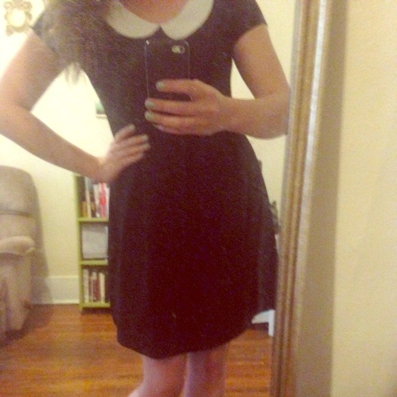 Modcloth black & white Peter Pan collar dress