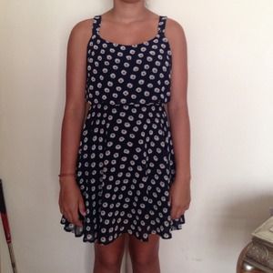 Lucca couture daisy print chiffon dress