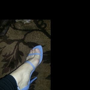 Baby blue heels