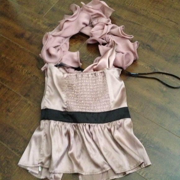 Bebe Triple Layer Ruffle Halter - Picture 2 of 4
