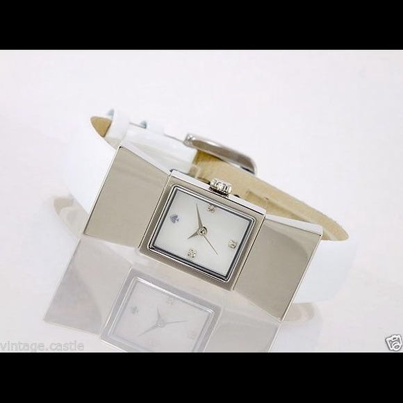 ♠️KATE SPADE♠️ White Patent Leather Carlye Watch