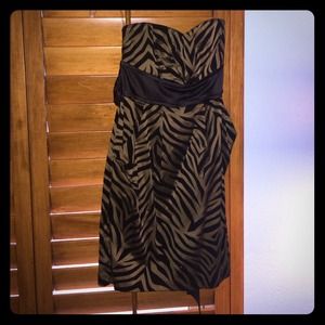 Gold Tiger Print Dress