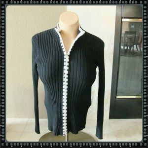 Zip-Up Sweater-