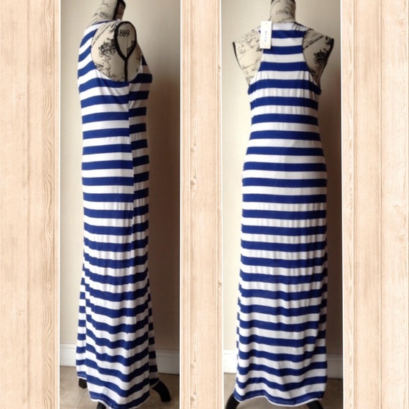 Striped Racerback Maxi - Picture 2 of 3