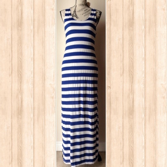 Striped Racerback Maxi - Picture 3 of 3