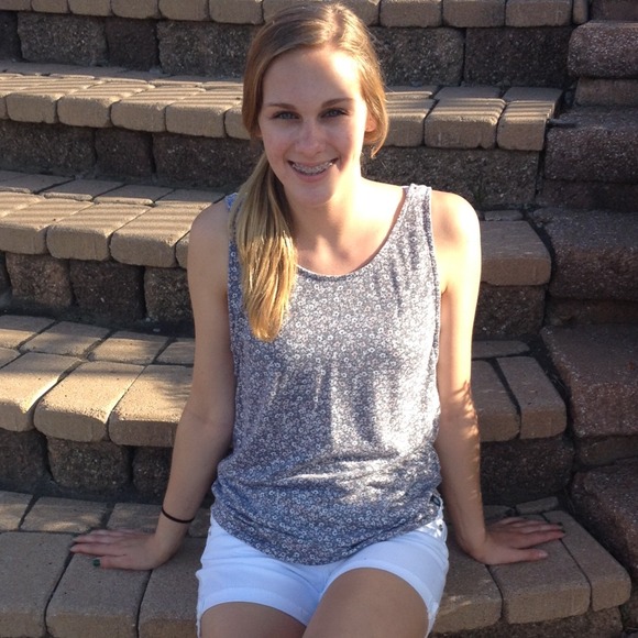 Kendall and Kylie floral tank top