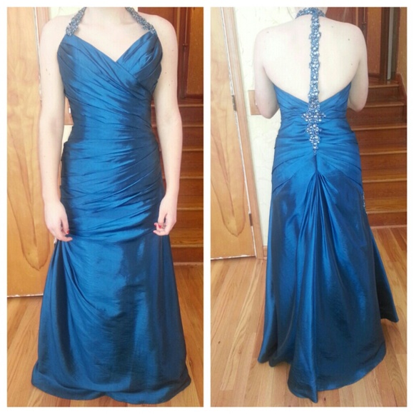 Blue prom dress