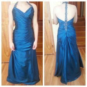 Blue prom dress