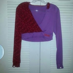3/4 Sleeve Midriff Zumba hoodie