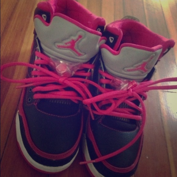 Hot pink Jordan's