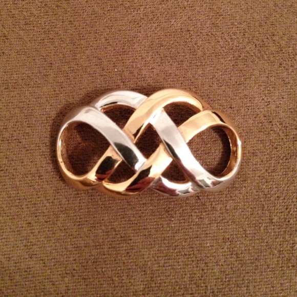 Gold and silver Lia Sophia slide - Picture 1 of 2