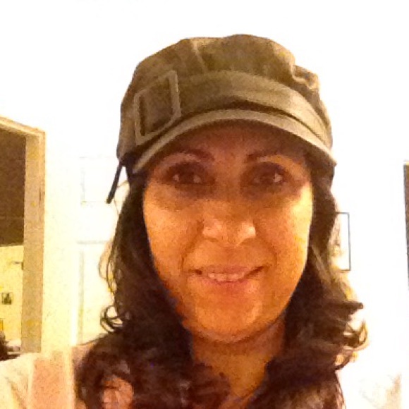 Nine West leather hat