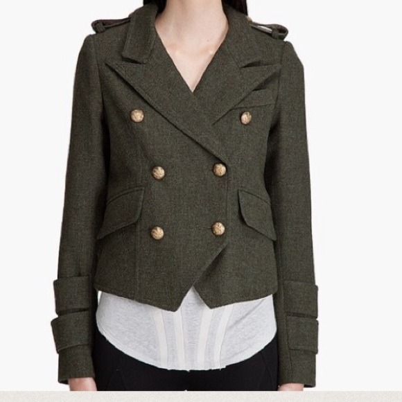 HP!! Smythe Brand les Vestes Military Wool Jacket