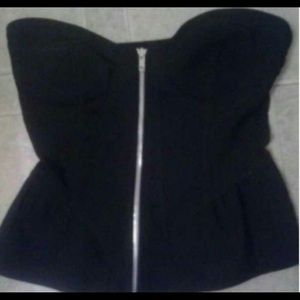 Windsor Black Bustier Top