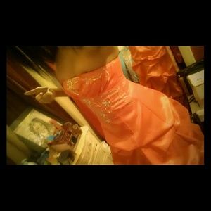 Peach Pageant/Prom Gown!