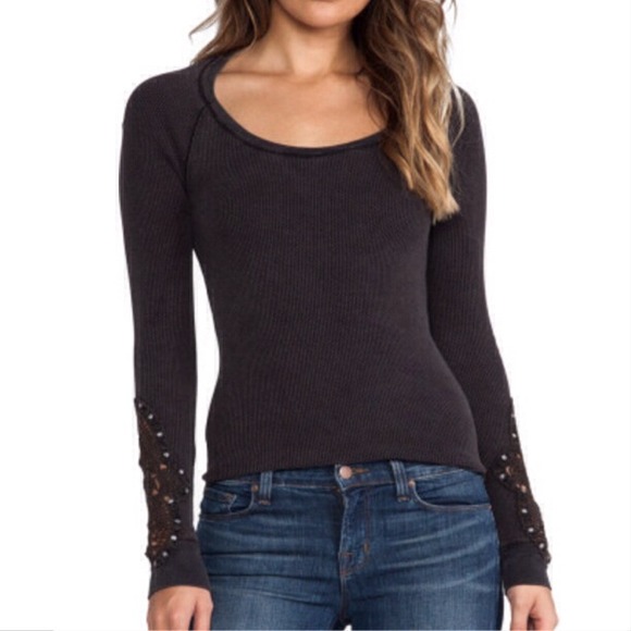 πHPx2πNWT Free People Synergy Cuff Thermal-black - Picture 4 of 4