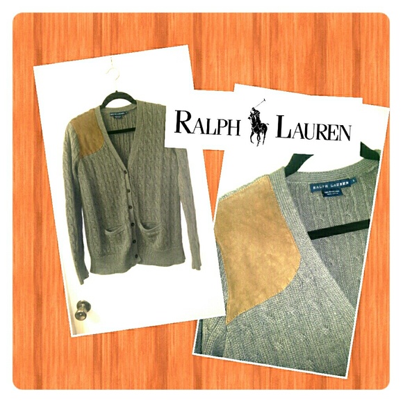 Ralph Lauren Grey Cable Knit Sweater