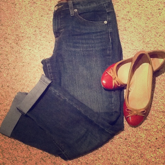 Merona denim capris
