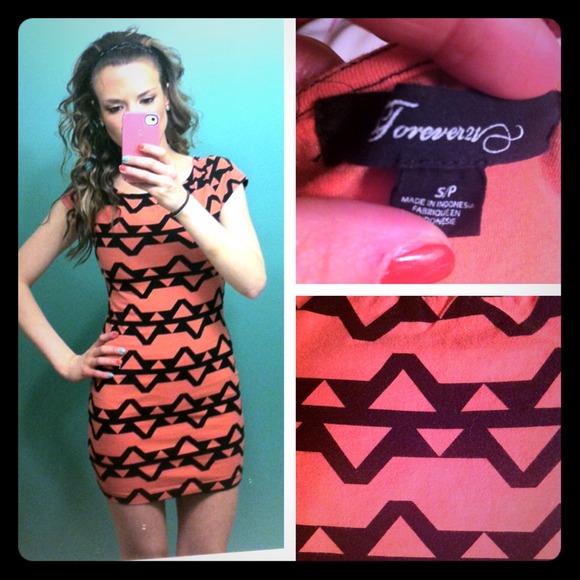 Forever 21 Aztec print cotton tunic dress