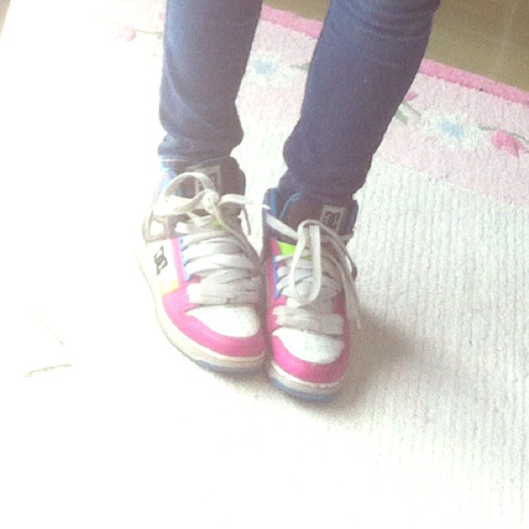 Dc rainbow shoes