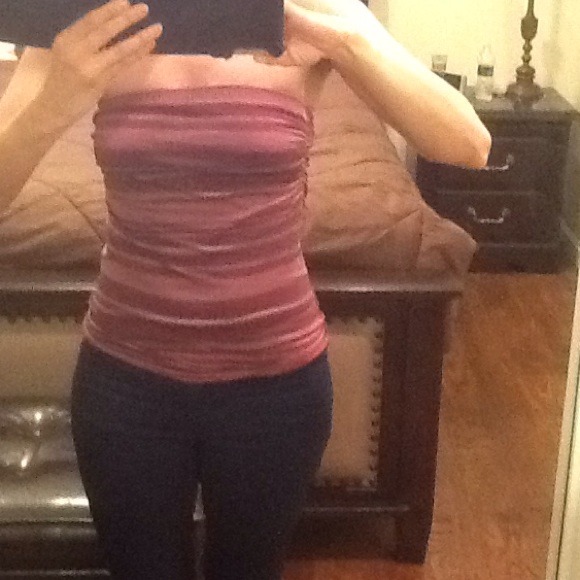 REDUCED Burgundy color tube top