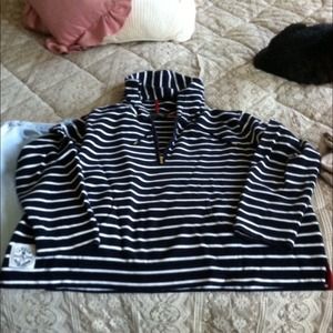 Navy and White Hoodie