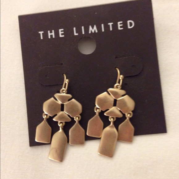 NWT- The Limited-Gold dangling earrings - Picture 2 of 3