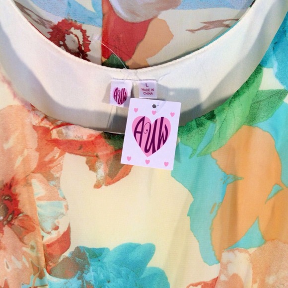 As U Wish Floral Chiffon Dress - Picture 3 of 3