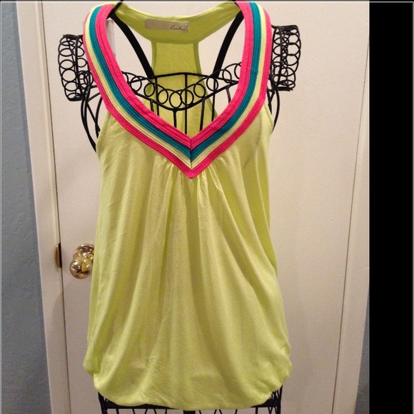 Lush Yellow tank top - size small