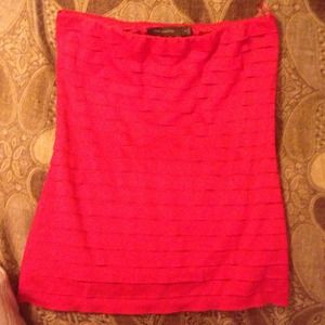 The Limited tiered red tube top