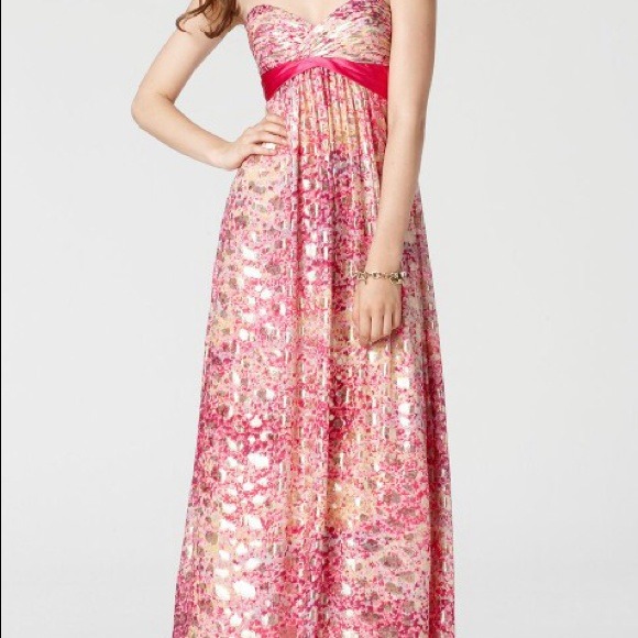 BCBG Silk dress Kai Pink 4 (S) - Picture 2 of 2