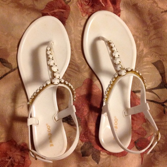 Shoes - White Gladiator & Hollister Sandals (ON HOLD)