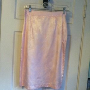 Vintage blush pink pattern skirt & jacket