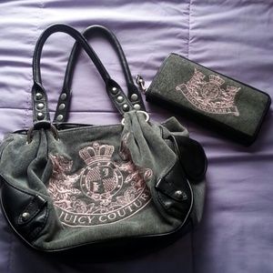 Juicy couture handbag plus matching wallet