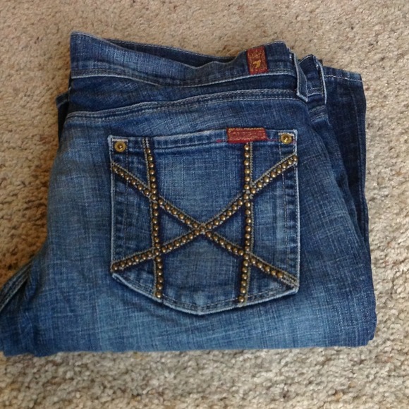 7 for all Mankind Denim - 7 for all mankind jeans with studs