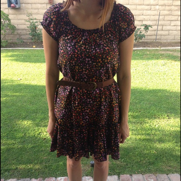 Floral h&m baby doll dress