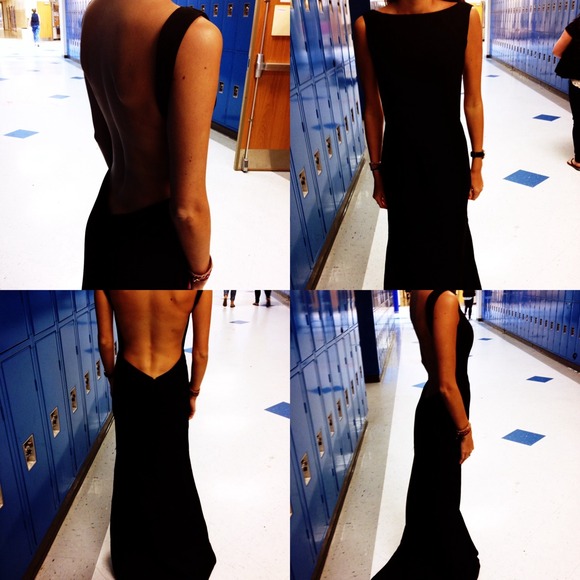 Black mermaid formal dress