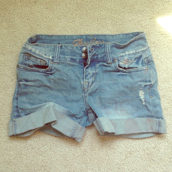 Light Wash Denim Shorts