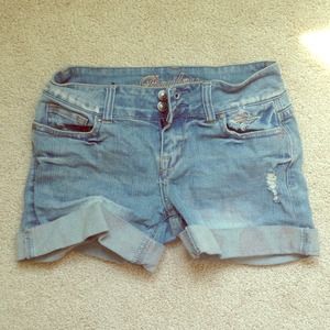 Light Wash Denim Shorts