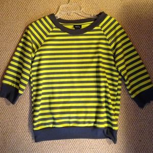 Shirt with an open back