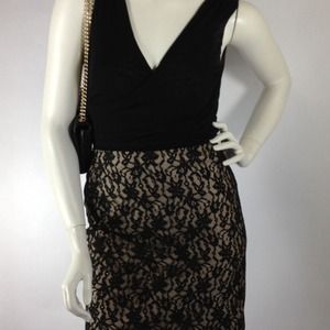 Nicole Miller Collection Black Lace Skirt SZ.6