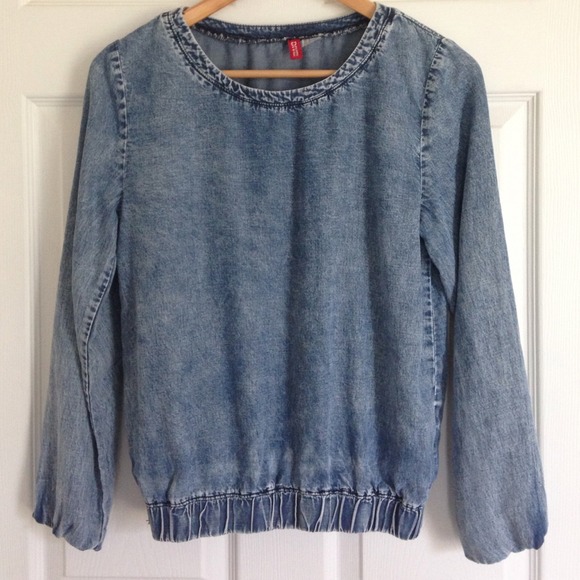 Acid Wash H&M Long sleeved top