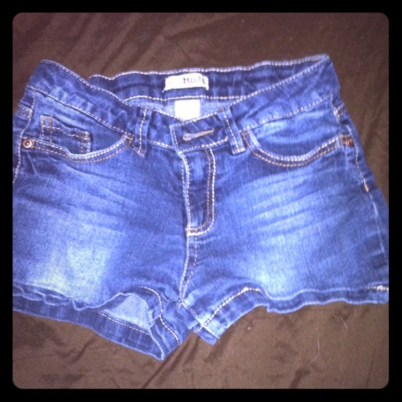 Denim shorts