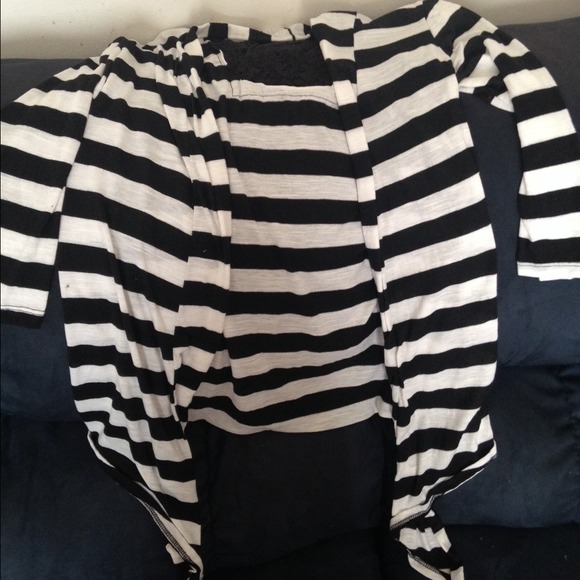 Black and white sweater
