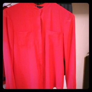 Armani exchange button up short XS