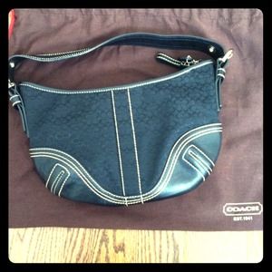 Authentic Black Mini-C coach handbag